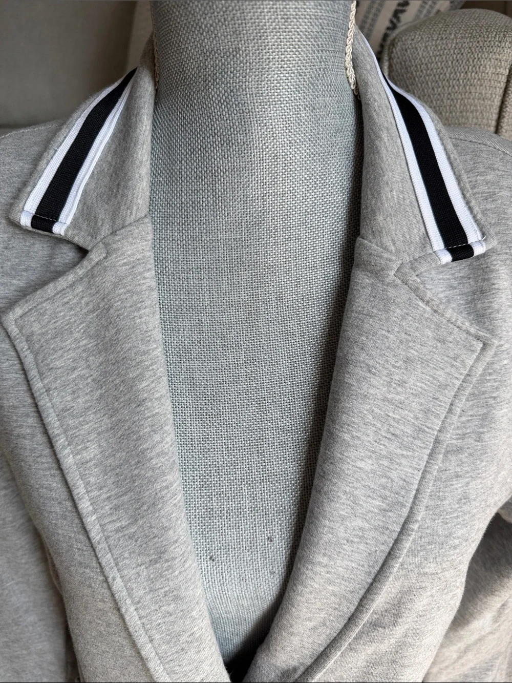 TOMMY HILFIGER Gray Knit Blazer/Jacket